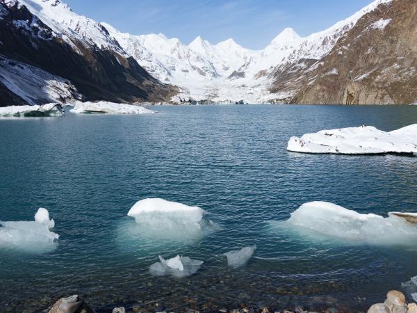 三色湖——祥格拉冰川